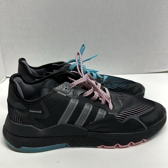 adidas Ninja x Night Jogger Core Sneakers Shoes Black Pink Blue Men\'s Size 14 main image 11